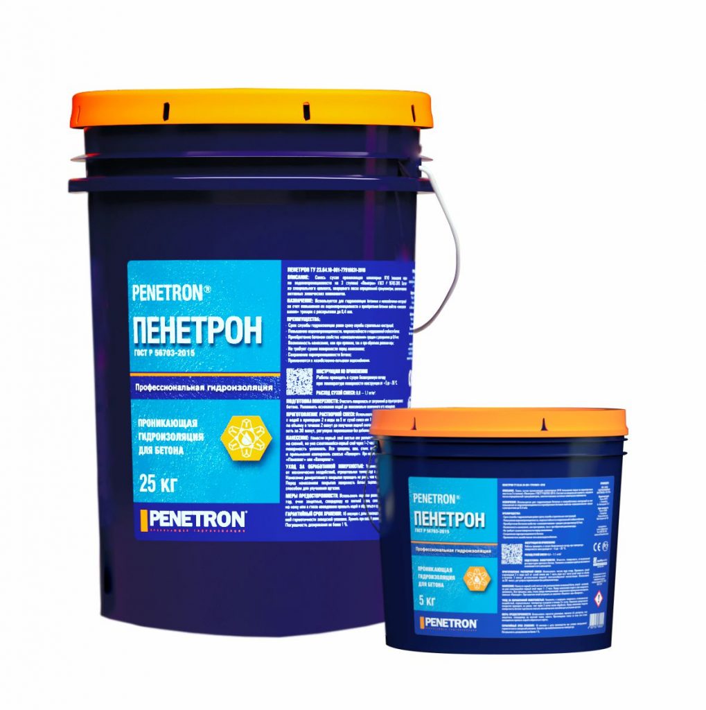 Пенетрон (10 кг), сухая гидроизоляционная смесь