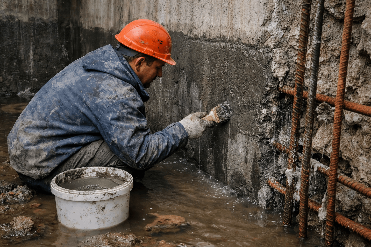 Использование проникающей гидроизоляции в условиях высокой агрессивности грунтовых вод