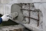 Ремонт бетона: восстановление защитного слоя, устранение сколов, каверн и оголения арматуры